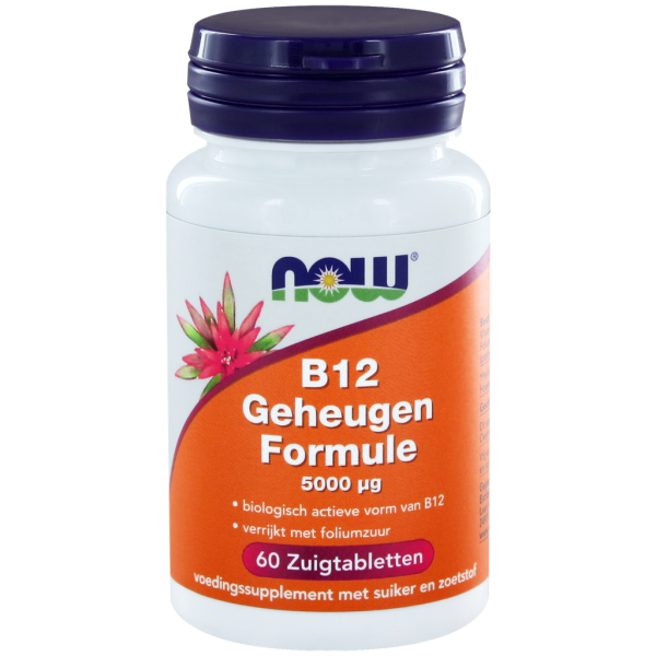 Koop NOW B12 Geheugen Formule 5000mcg Tabletten