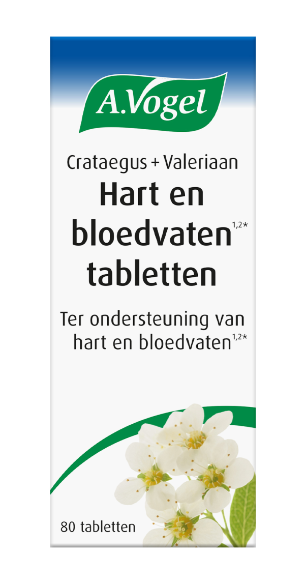 Koop A.Vogel Crataegus + Valeriaan Hart en Bloedvaten Tabletten