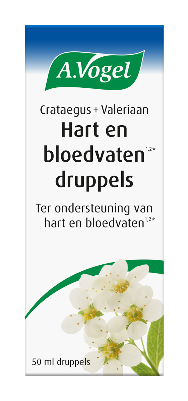 Koop A.Vogel Crataegus + Valeriaan Hart en Bloedvaten Druppels