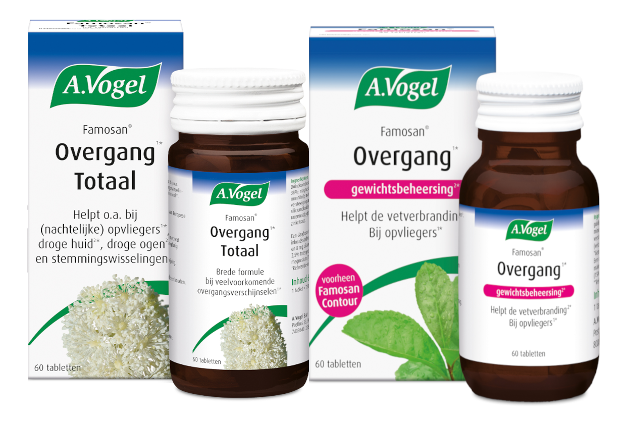 Koop A.Vogel Famosan Overgang Totaal Tabletten 60ST + Overgang Gewichtsbeheersing* Tabletten 60TB Combiverpakking