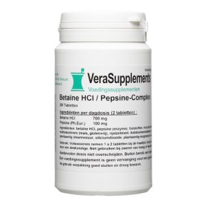 Koop Verasupplements Betaine-HCL / Pepsine-Complex Tabletten