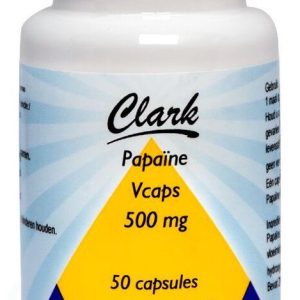 Koop Clark Papaine 500mg Capsules