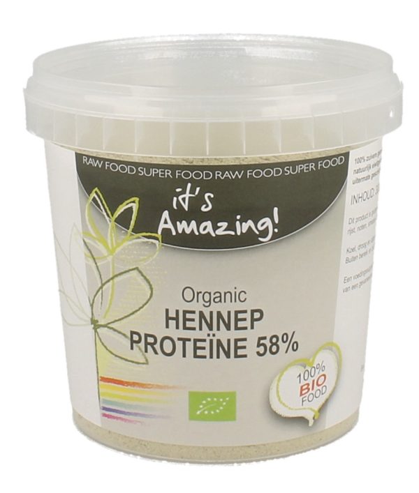 Koop Its Amazing Organic Hennep Proteine 58%