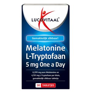 Koop Lucovitaal Melatonine L-Tryptofaan 5mg Tabletten