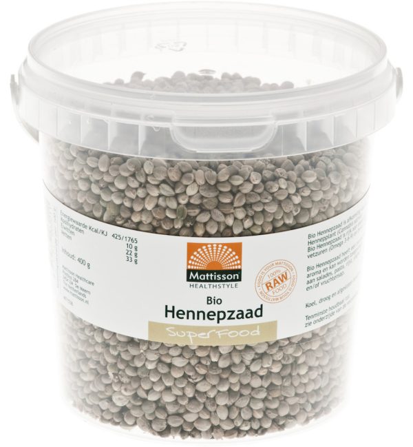 Koop Mattisson HealthStyle Biologisch Hennepzaad Ongepeld