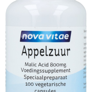 Koop Nova Vitae Appelzuur Malic Acid 800 Capsules 100st
