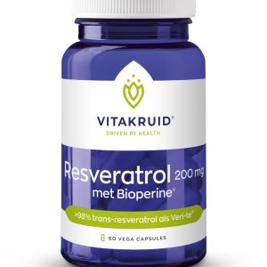 Koop Vitakruid Resveratrol 200mg met Bioperine®