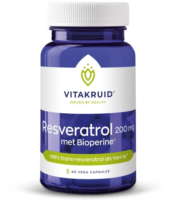 Koop Vitakruid Resveratrol 200mg met Bioperine®