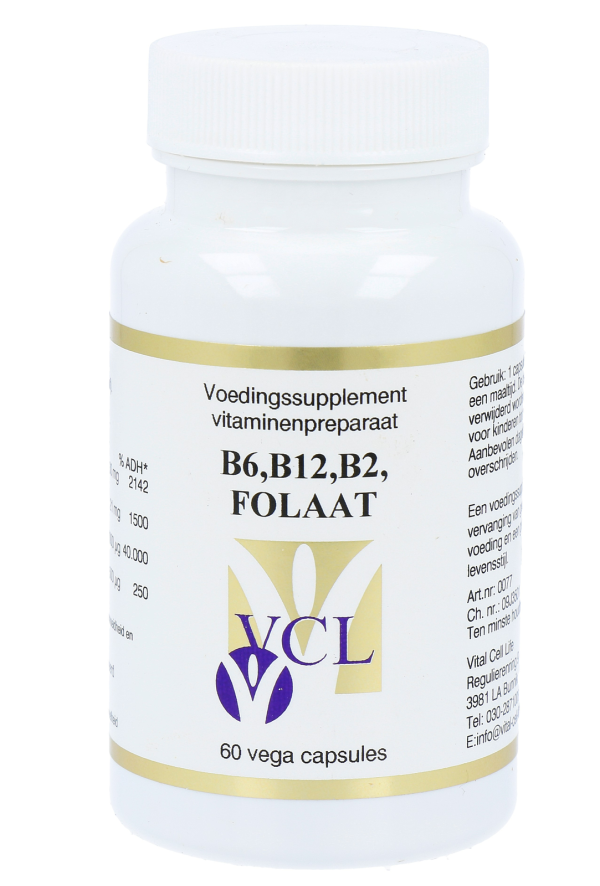 Koop Vital Cell Life B6 B12 B2 Foliumzuur Capsules