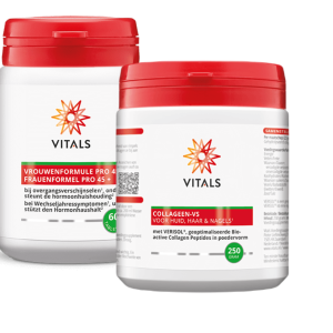 Koop Vitals Vrouwenformule Pro 45+ & Vitals Collageen-VS Poeder Combi