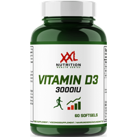Aanbieding XXL Nutrition Vitamine D3 3000IU 60 gelcaps