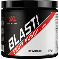 Aanbieding XXL Nutrition Blast! Pre Workout Fruit Punch 300 gram