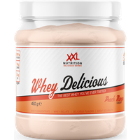 Aanbieding XXL Nutrition Whey Delicious Perzik / Mango 450 gram