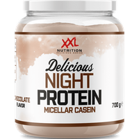 Aanbieding XXL Nutrition Delicious Night Protein Chocolade 700 gram