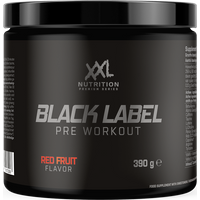 Aanbieding XXL Nutrition Black Label - Pre Workout Red Fruit 390 gram