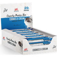 Aanbieding XXL Nutrition Crunchy Protein Bar Cookies & Cream 12 Pack
