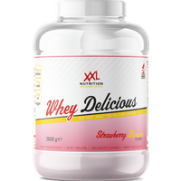 Aanbieding XXL Nutrition Whey Delicious Aardbei / Banaan 2500 gram