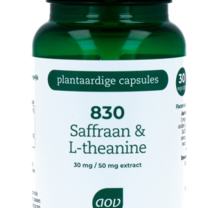 Koop AOV 830 Saffraan L-Theanine Capsules