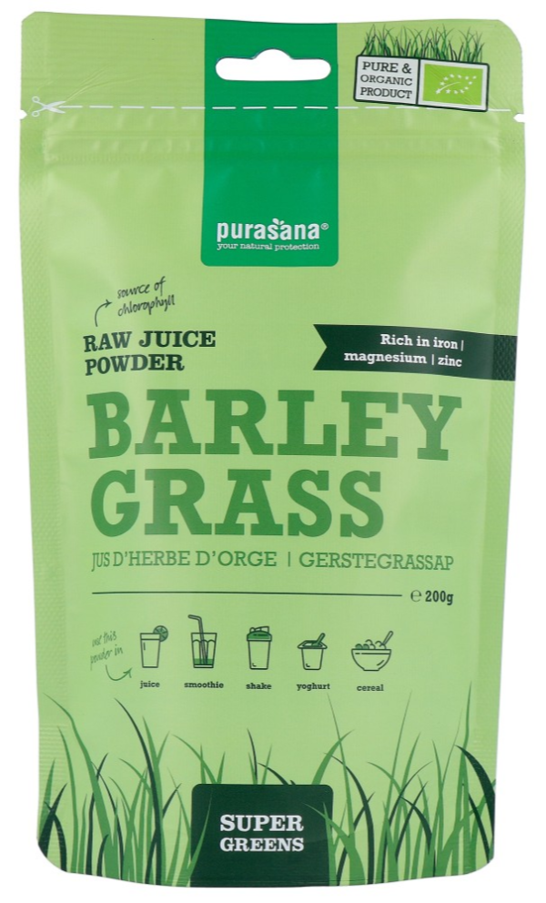 Koop Purasana Barley Grass Vegan Gerstegrassap Poeder