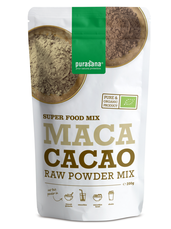 Koop Purasana Vegan Maca Cacao Raw Powder Mix