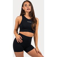 Aanbieding XXL Sportswear Pulse Crop Top - Black Zwart L
