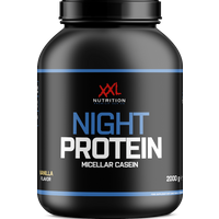 Aanbieding XXL Nutrition Night Protein Vanille 2000 gram