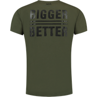 Aanbieding Bigger is Better T-shirt - Dark Green