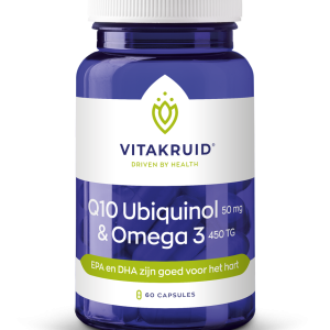 Koop Vitakruid Q10 Ubiquinol 50 mg & Omega 3 450 TG Capsules