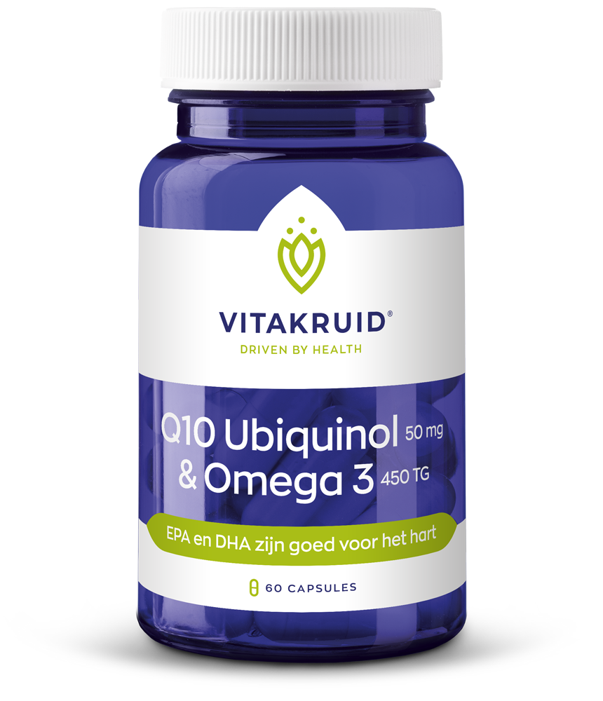 Koop Vitakruid Q10 Ubiquinol 50 mg & Omega 3 450 TG Capsules