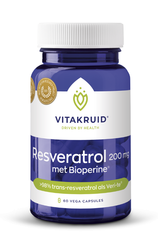 Koop Vitakruid Resveratrol (Veri-te®) 200 mg met Bioperine® Capsules