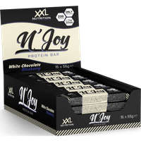 Aanbieding XXL Nutrition N'Joy Protein Bar Witte Chocolade / Blauwe Bes 15 Pack
