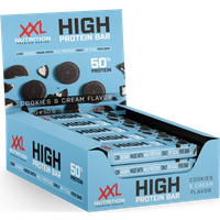 Aanbieding XXL Nutrition High Protein Bar Cookies & Cream 20 Pack